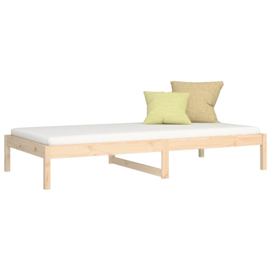 Sofá cama sin colchón madera maciza de pino 80x200