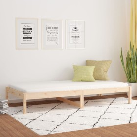 Sofá cama de madera maciza de pino 90x190