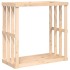 Soporte para leña de exterior madera maciza pino 108x52x106