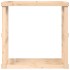 Soporte para leña de exterior madera maciza pino 108x52x106