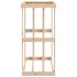 Soporte para leña de exterior madera maciza pino 108x52x106