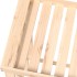 Soporte para leña de exterior madera maciza pino 108x52x106