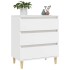 Aparador de madera contrachapada blanco 60x35x70