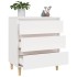 Aparador de madera contrachapada blanco 60x35x70