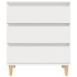 Aparador de madera contrachapada blanco 60x35x70