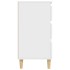 Aparador de madera contrachapada blanco 60x35x70