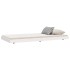 Estructura de cama sin colchón madera maciza blanca 90x190