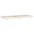 Estructura de cama sin colchón madera maciza blanca 90x190