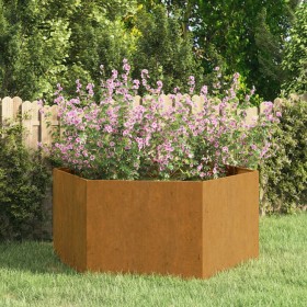 Jardinera de acero corten oxidado 90x90x45
