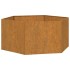 Jardinera de acero corten oxidado 90x90x45