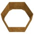 Jardinera de acero corten oxidado 90x90x45