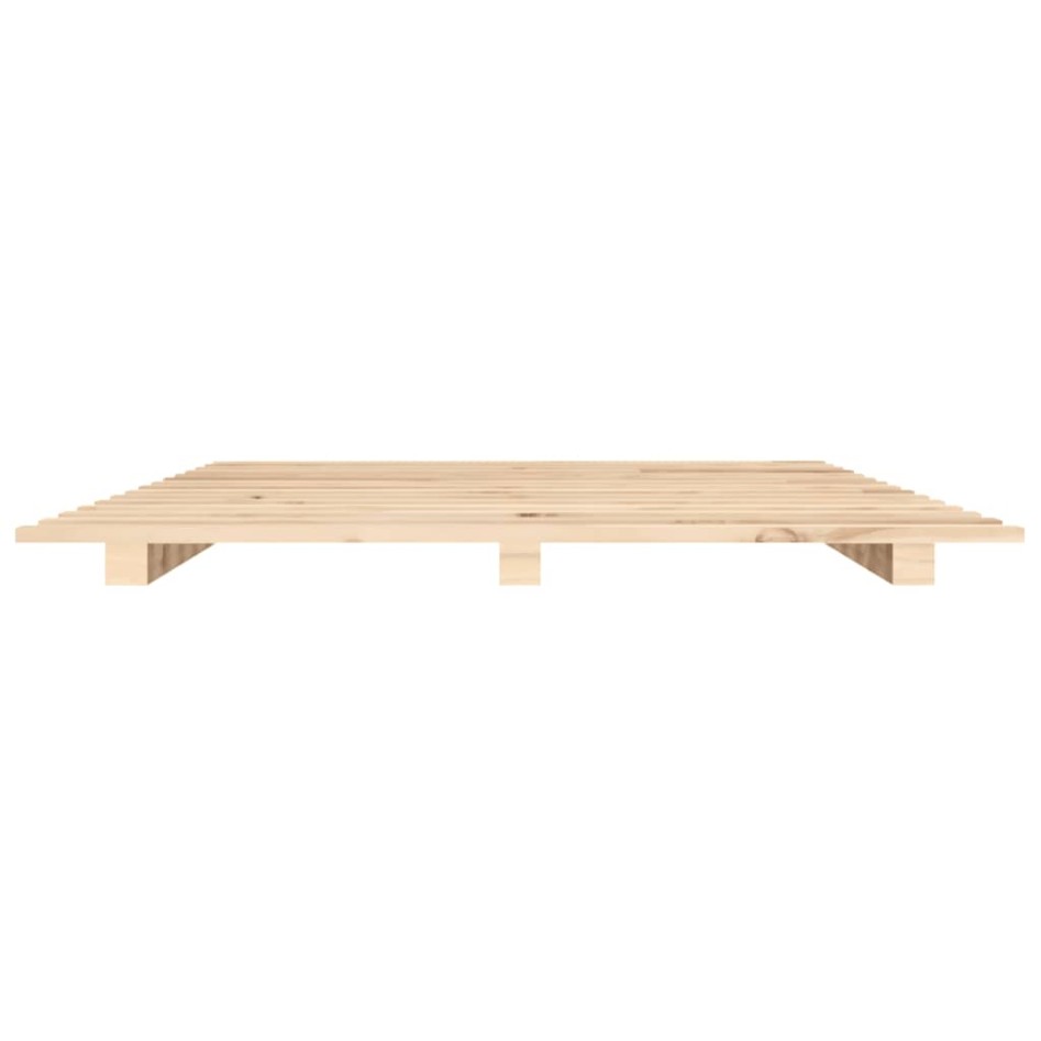 Estructura de cama madera maciza de pino 90x190