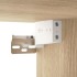 Mueble con espejo y LED color roble Sonoma 91x15x76,5