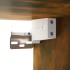 Mueble con espejo y LED color roble ahumado 91x15x76,5