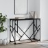 Mesa consola madera de ingeniería negra 100x40x80