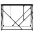 Mesa consola madera de ingeniería negra 100x40x80