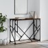 Mesa consola madera de ingeniería roble ahumado 100x40x80