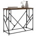 Mesa consola madera de ingeniería roble ahumado 100x40x80