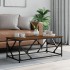 Mesa de centro madera contrachapada roble marrón 100x50x40