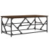 Mesa de centro madera contrachapada roble marrón 100x50x40