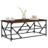 Mesa de centro madera contrachapada roble marrón 100x50x40