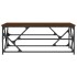 Mesa de centro madera contrachapada roble marrón 100x50x40