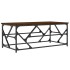 Mesa de centro madera contrachapada roble marrón 100x50x40