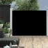 Toldo lateral retráctil de jardín negro 120x500