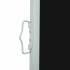Toldo lateral retráctil de jardín negro 120x500
