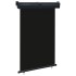 Toldo lateral de balcón negro 125x250