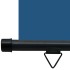 Toldo lateral de balcón azul 145x250
