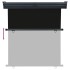 Toldo lateral de balcón negro 165x250