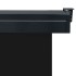 Toldo lateral de balcón negro 165x250