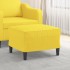 Reposapiés de tela amarillo claro 60x50x41