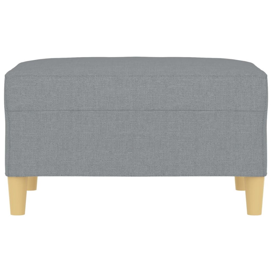 Reposapiés de tela gris claro 70x55x41