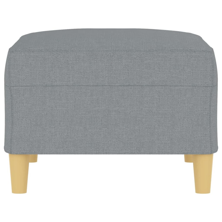 Reposapiés de tela gris claro 70x55x41