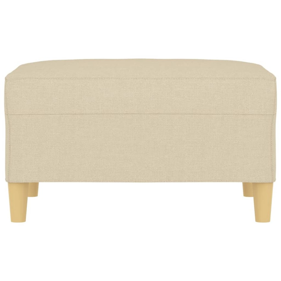Reposapiés de tela crema 70x55x41