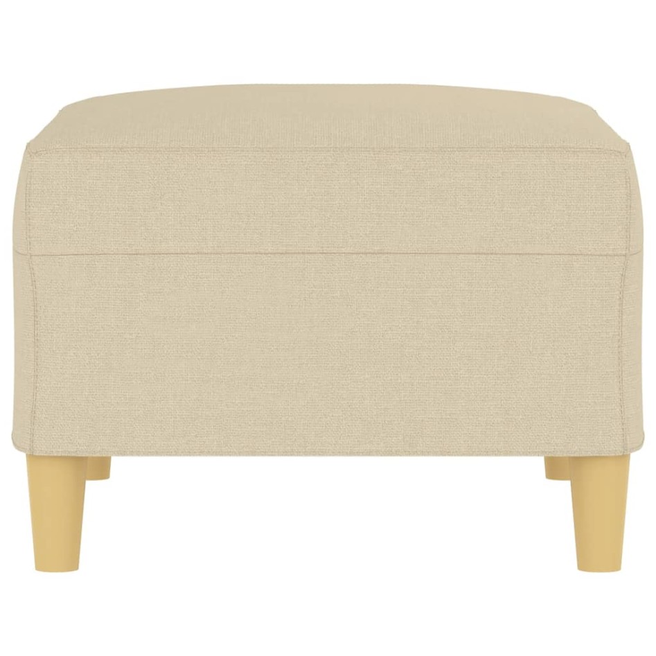 Reposapiés de tela crema 70x55x41