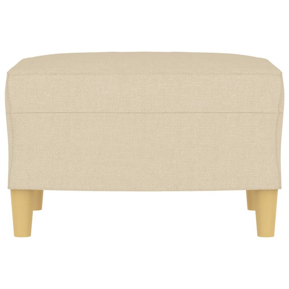 Reposapiés de tela crema 60x50x41