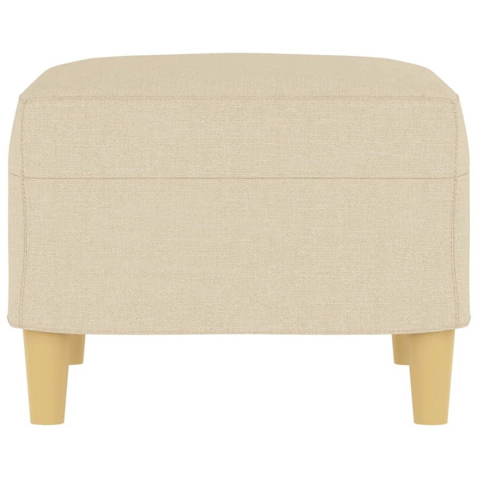 Reposapiés de tela crema 60x50x41