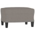 Reposapiés de tela gris taupe 60x50x41