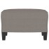 Reposapiés de tela gris taupe 60x50x41
