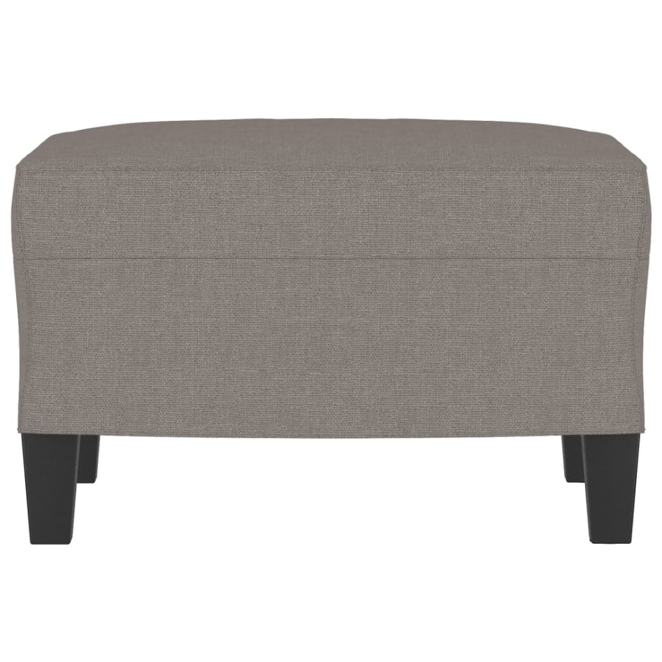 Reposapiés de tela gris taupe 60x50x41