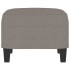 Reposapiés de tela gris taupe 60x50x41