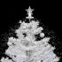 Árbol de Navidad con nieve con base en paraguas blanco 75