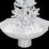 Árbol de Navidad con nieve con base en paraguas blanco 75