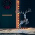 Reno decorativo de Navidad blanco 120 LEDs blanco