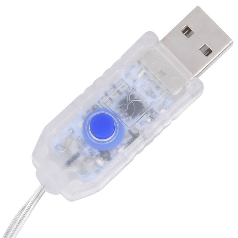 Reno decorativo de Navidad blanco 120 LEDs blanco