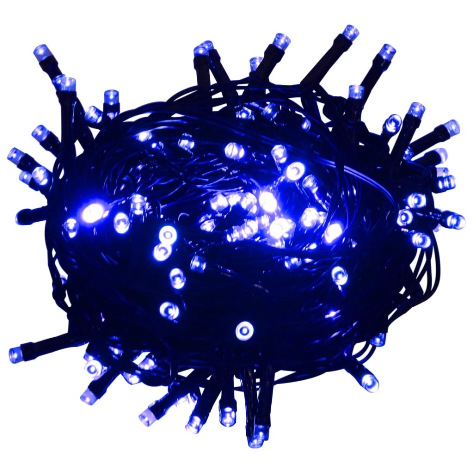 Tira de luces con 2000 LED PVC azul 200