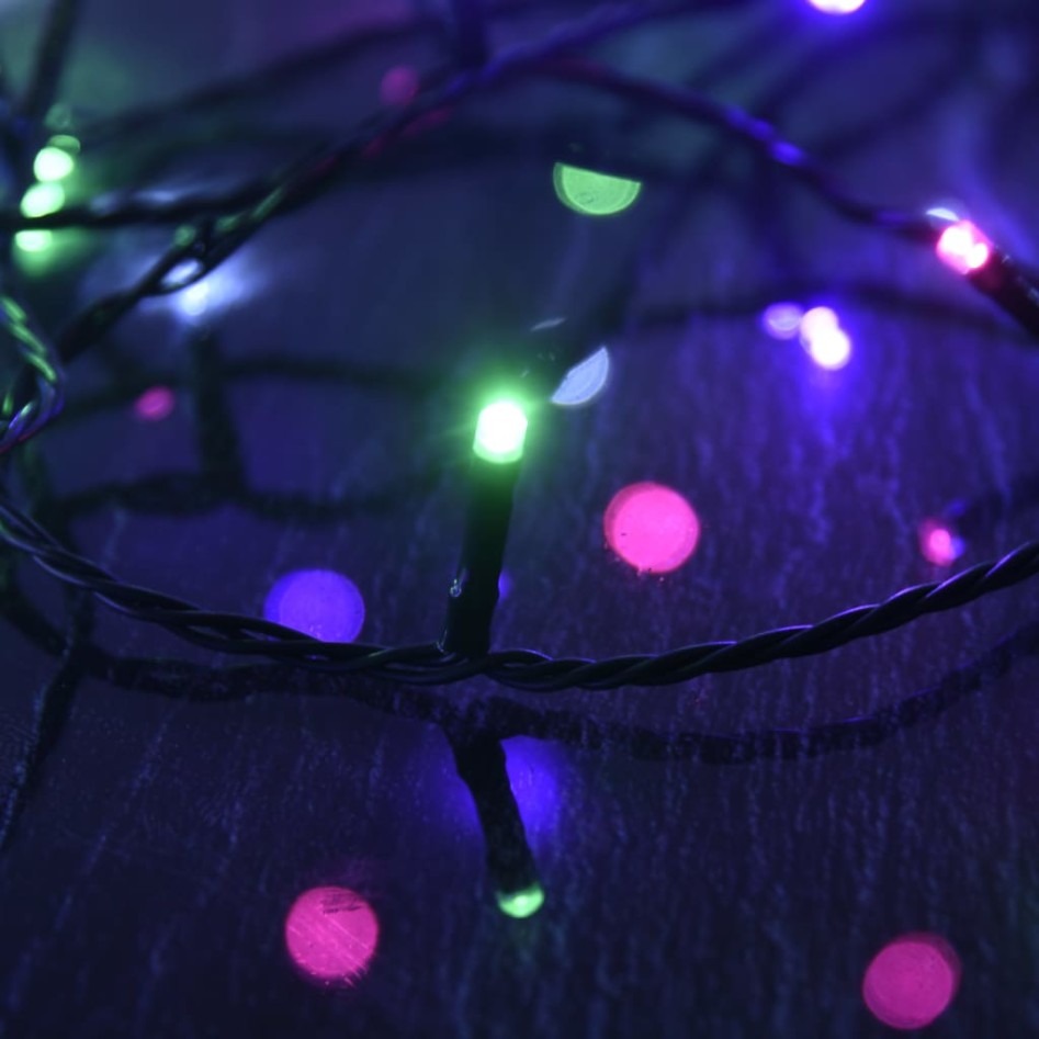 Tira de luces con 2000 LED PVC pastel multicolor 200